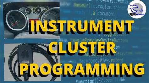 Instrument cluster programming.  FORScan programming and configuration of an ins...