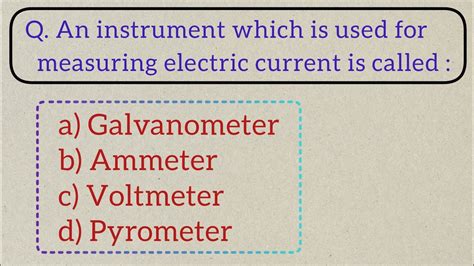 Instrument used to measure the flow of electrical current in a circuit