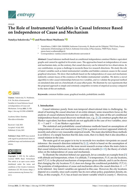 Instrumental Variables and Causal Mechanisms: Unpacking …