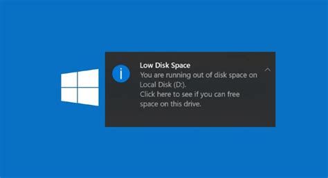 Insufficient memory or disk space windows 10.  This may be due to insufficient disk space" Whe...