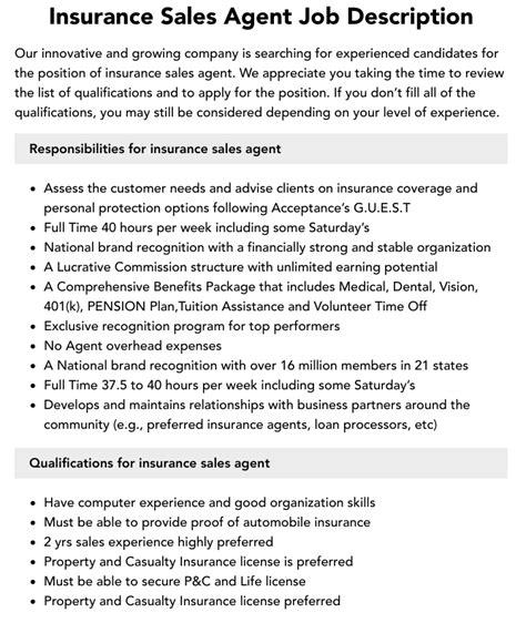 Insurance Agent Entry Level