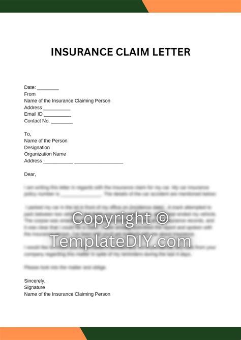 Insurance Claim Letter Example Database Letter Template Collection