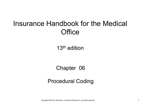 Insurance handbook for the medical office chapter 6. - La casita de barbapapa/ the house of barbapapa.