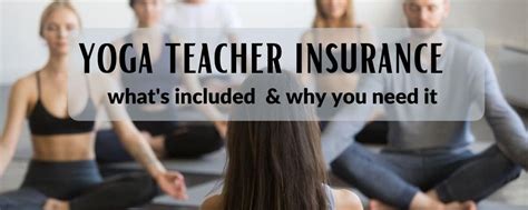 Insurance yoga teachers. There are three main policies for yoga instructors or yoga teachers. These policies would include combined Professional Indemnity insurance PI /Medical ... 