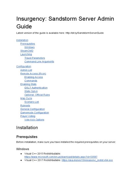 Insurgency sandstorm server guide.  Open the 'Storage' tab. txt.  BisectHosting's...
