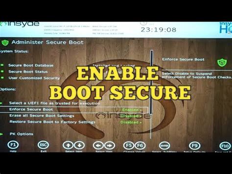 Insyde bios secure boot.  But how do you enable Secure Boot in Learn how to fix the graye...