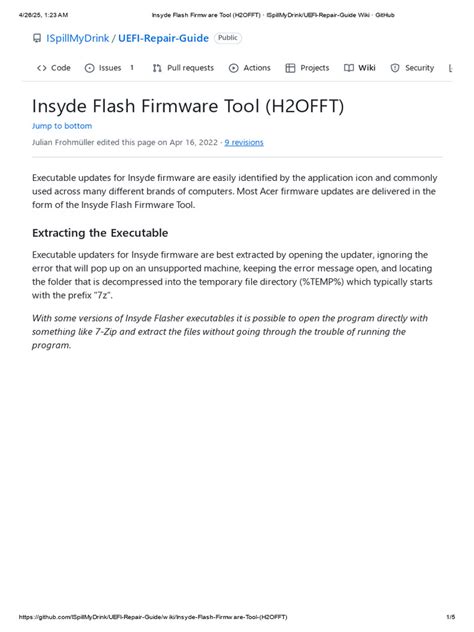 Insyde flash firmware tool download.  The document provides a guide on using the Insyde ...