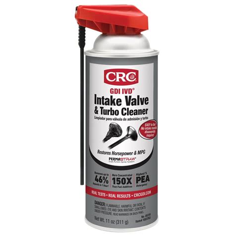 Intake cleaner. Learn how to clean the intake valves of your GDI engine with CRC GDI IVD® Intake Valve & Turbo Cleaner, a product that uses PEA (PolyEther Amine) to remove … 