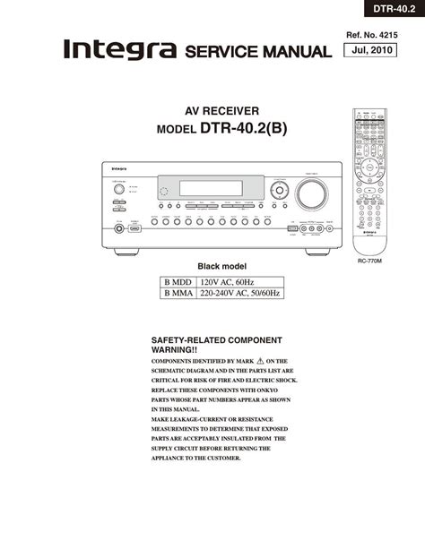 Integra dtr 40 2 dvd receiver service manual download. - Navigating the interior life study guide by daniel burke.
