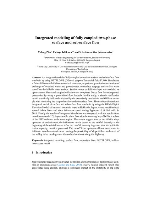 Integrated Modeling of Fully Coupled Two-Phase Surface and