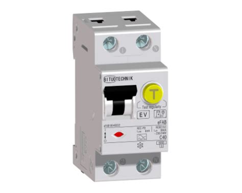 Integrated RCD - eFAB RCBO (RDC-PD, 1P+N) Bituo