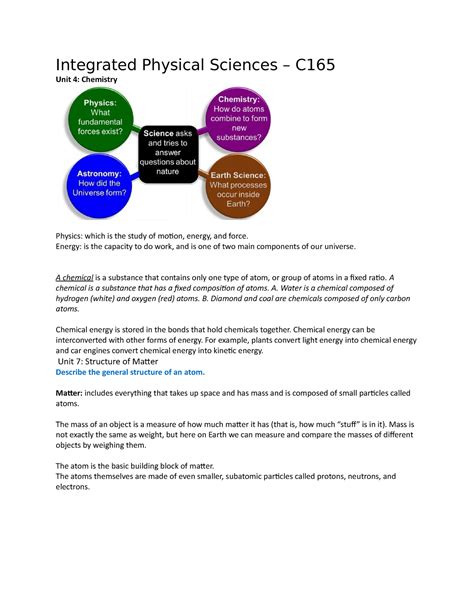 Integrated-Physical-Sciences Tests