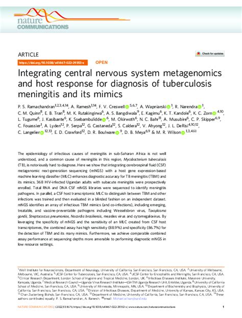 Integrating central nervous system metagenomics and host