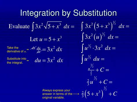 Integration by substitution proof.  However, using substitution to evaluate a definit...