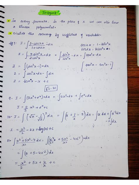 Integration pdf notes. pdf - Study Material Lecture Notes on Techniques of Integration - Free...