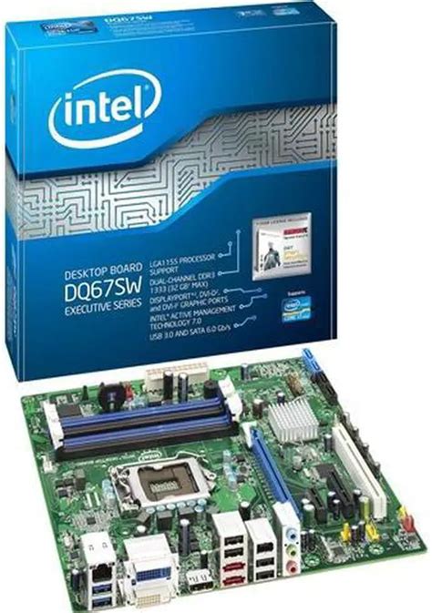 Intel dq67sw.  Built around the Intel Q67 Express chipset, it efficiently handle...