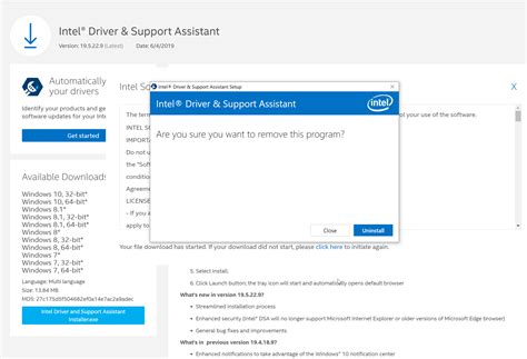 Intel driver support assistant. Jan 13, 2021 · 2. Uninstall the existing Intel® Driver & Support Assistant (Intel® DSA) from Apps and Features: Click Start. Open Control Panel. Select Programs. Select Programs and Features. From the list that displays, click Intel® Driver & Support Assistant. Click Uninstall. A new window opens that offers to uninstall the program. 3. 