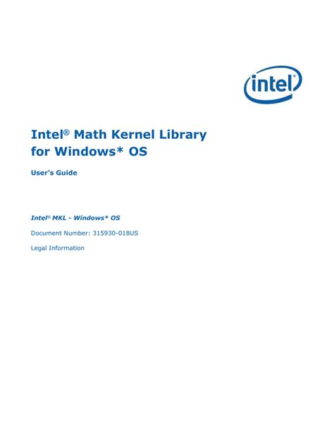 Intel math kernel library user guide. - Ghodse apos s drugs and addictive behaviour a guide to treatment.