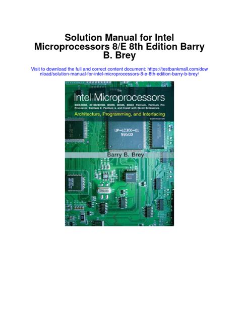 Intel microprocessors barry 8th edition solution manual. - The handbook of british honduras comprising historical statistical and general.