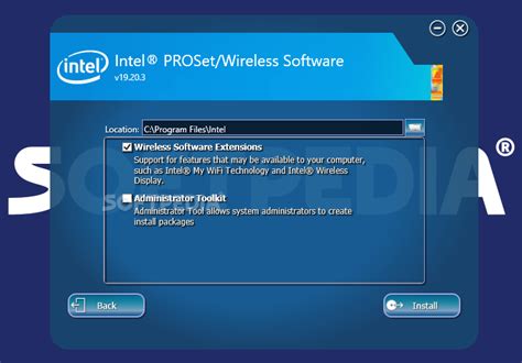 Intel pro set wifi
