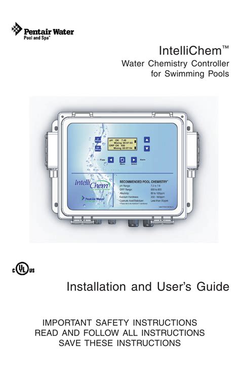 intellitouch® control system for pool and spa importa