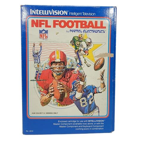 Intellivision NFL Football Complete Set Box, playbooks, overlays ...