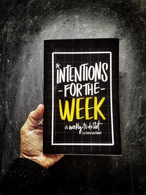 Intentions for the Week - Shutterbean