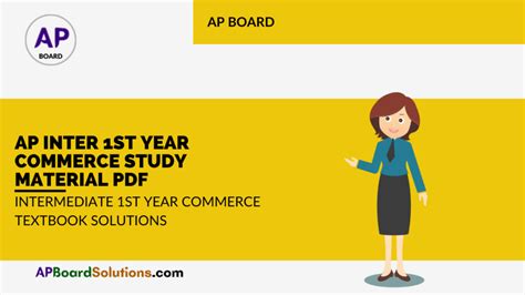 Inter 1st year commerce textbook in telugu pdf.  The AP Board intermediate ...