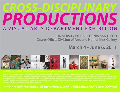 Inter-Cross-Disciplinary: Arts Calendar April 27-May 3
