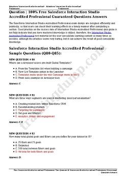 Interaction-Studio-Accredited-Professional Latest Exam Notes