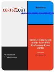 Interaction-Studio-Accredited-Professional PDF Testsoftware