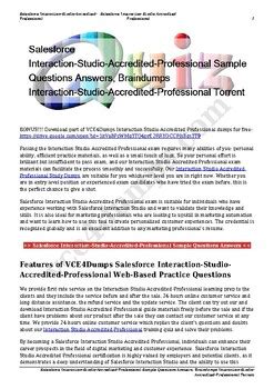 Interaction-Studio-Accredited-Professional Prüfungsaufgaben