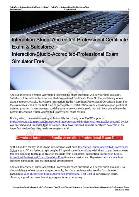 Interaction-Studio-Accredited-Professional Prüfungsunterlagen
