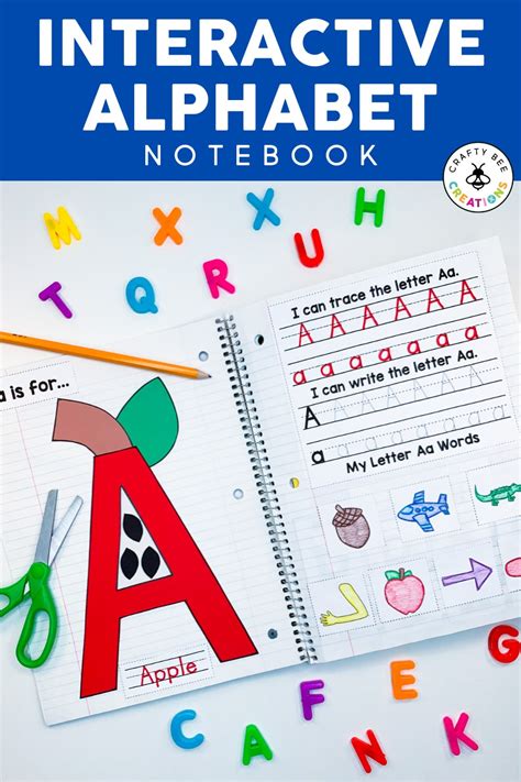 Interactive Alphabet Notebook (Uppercase Alphabet Letters Distance Learning) Alphabet