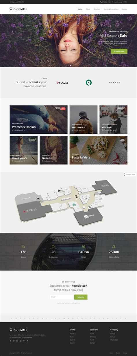Interactive Map Website Templates From Themeforest