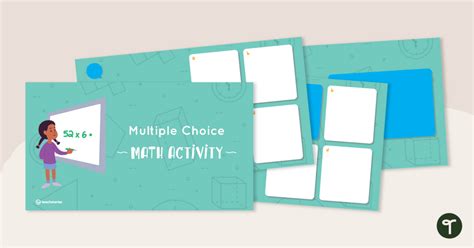 Interactive Multiple Choice Powerpoint Template Mathematics Teaching Resource Teach Starter