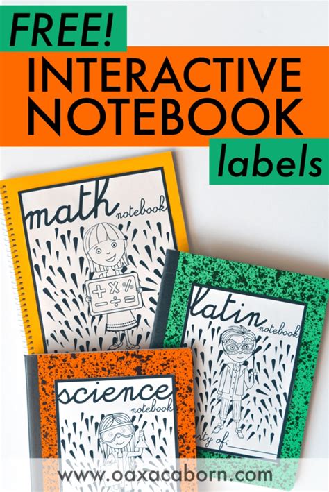 Interactive Notebook Labels Free Printables The Oaxacaborn Blog