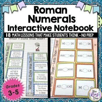 Interactive Roman Numeral Notebook Pinterest.