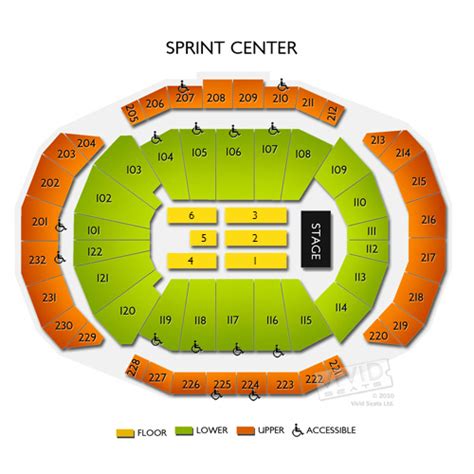 Interactive Seating Chart Sprint Center
