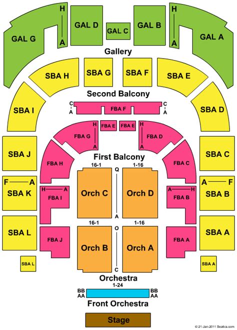 Interactive Township Auditorium Seating Chart with In-Seat Views