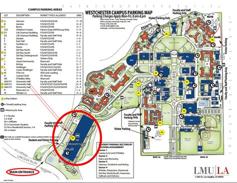 Interactive Westchester Campus Map - Loyola Marymount University