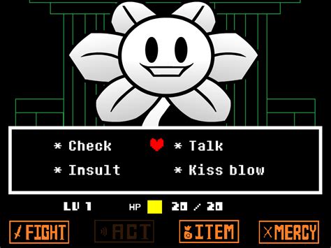 Interactive flowey.  So anything that happen isn&rsquo;t in the original game, is ...