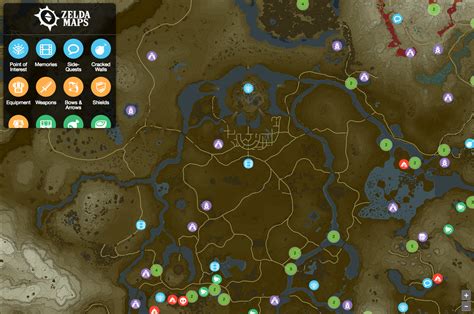 Interactive, searchable map of Hyrule with locations, descriptions, guides, and more. . 