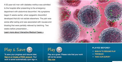 Interactive medical cases.  Jul 24, 2024 · About Interactive Medical Cases Each...