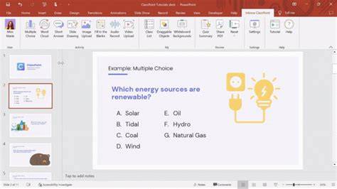 Interactive quiz template.  With ClassPoint, you can create and run interact...