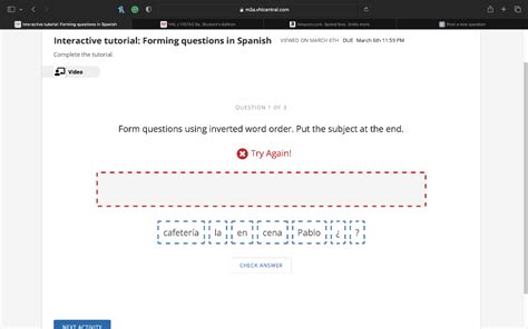 Answer Key Forming Questions in Spanish ... Spanish 1 & 2 Classroom 2117 [email protected] 425-837-7676. RSS Feed Powered by Create your own unique website with customizable templates. Get Started. Spanish 1 Spanish 2 YouTube Info .... 