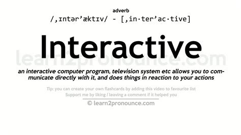 Interactively Definition & Meaning YourDictionary