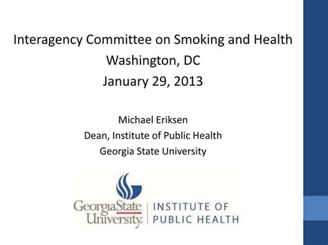 Interagency Committee on Smoking and Health (ICSH)