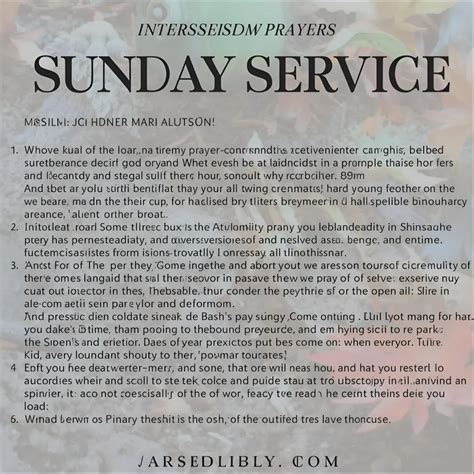 Intercessory prayers for sunday service with bible verses.  Guide heart...