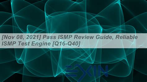 Intereactive ISMP Testing Engine
